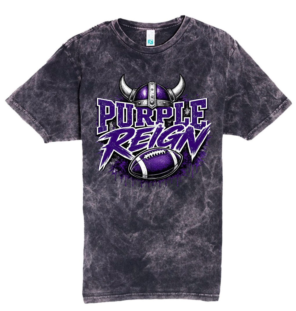 T-Shirt - Black Acid - Reign Purple