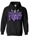 Hoodie - Black - Reign Purple