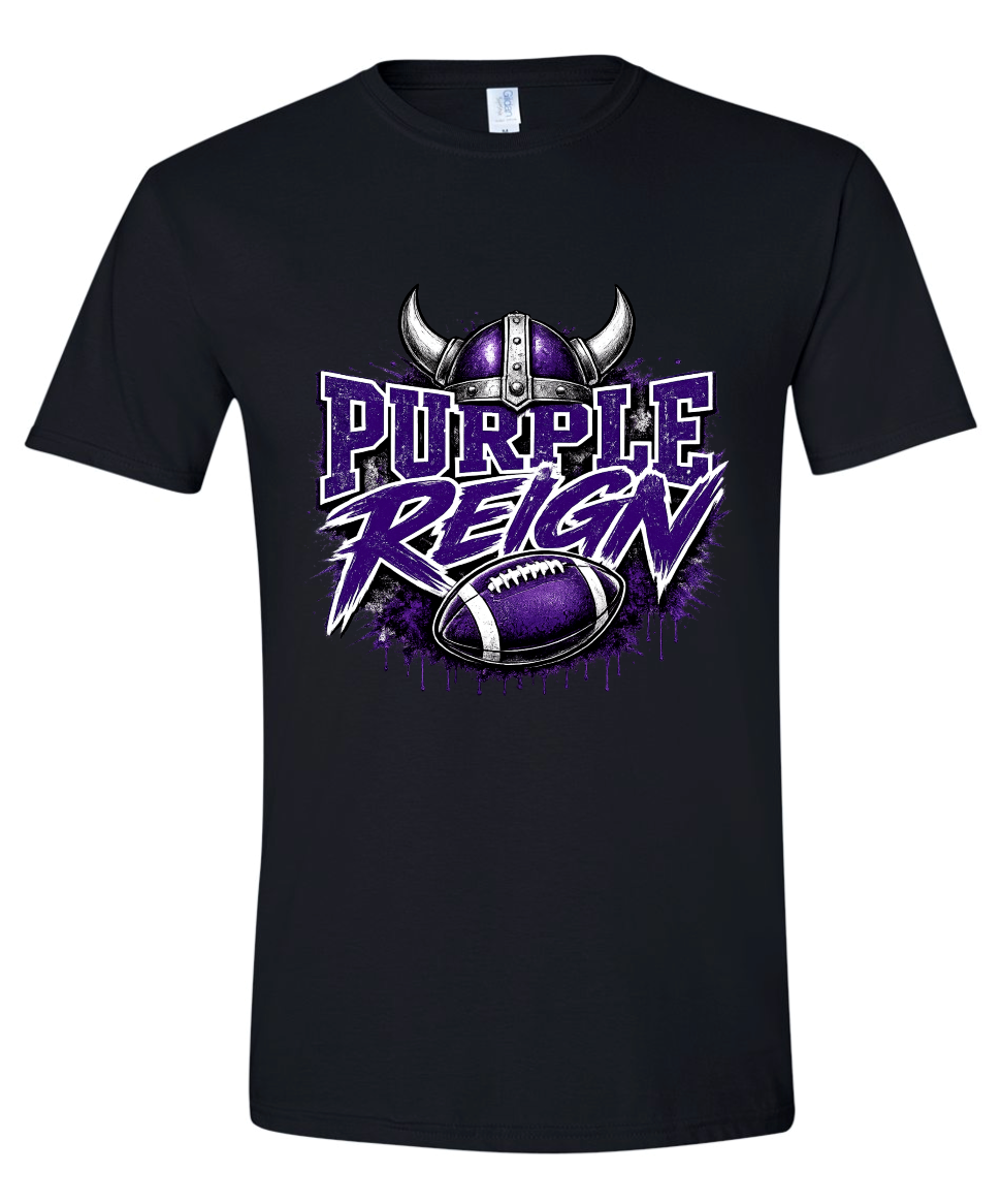 T-Shirt - Black - Reign Purple