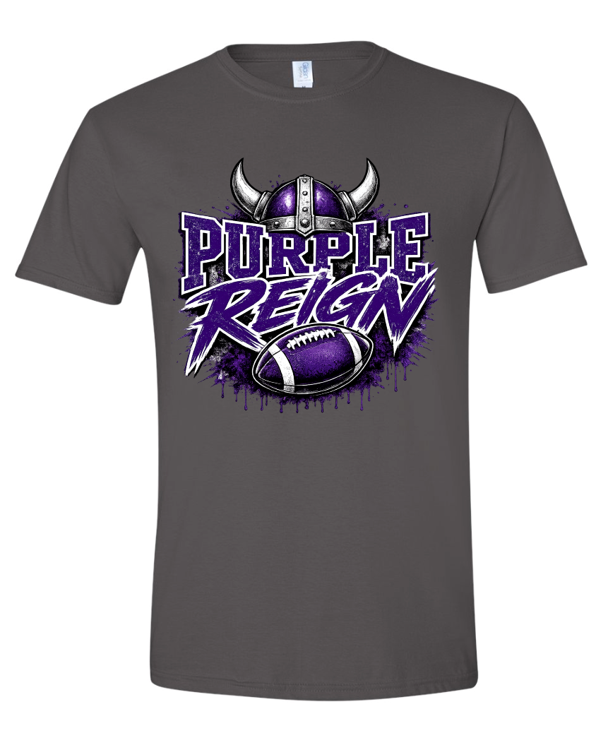 T-Shirt - Charcoal - Reign Purple