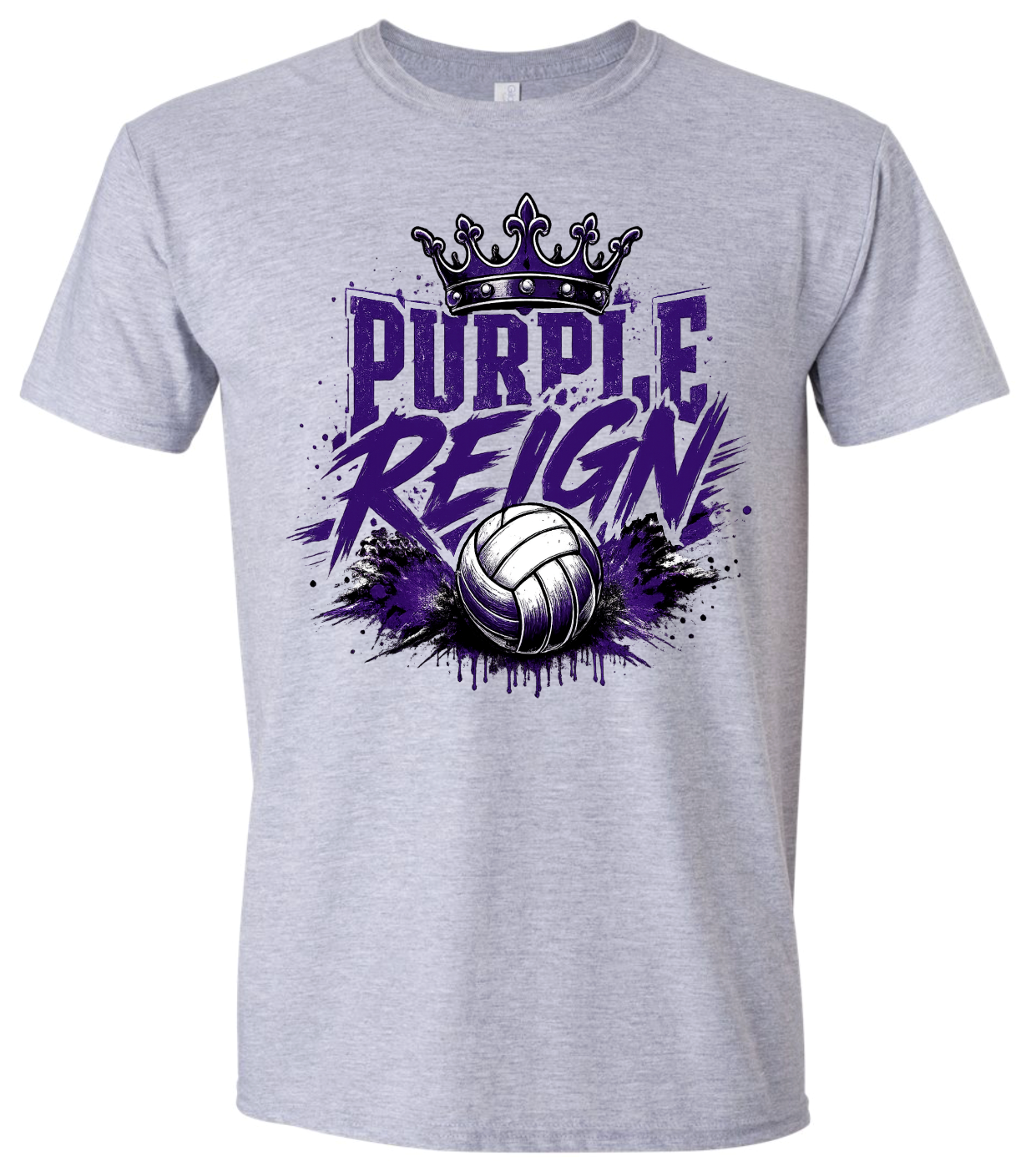 T-Shirt - Sport Grey - Purple Reign