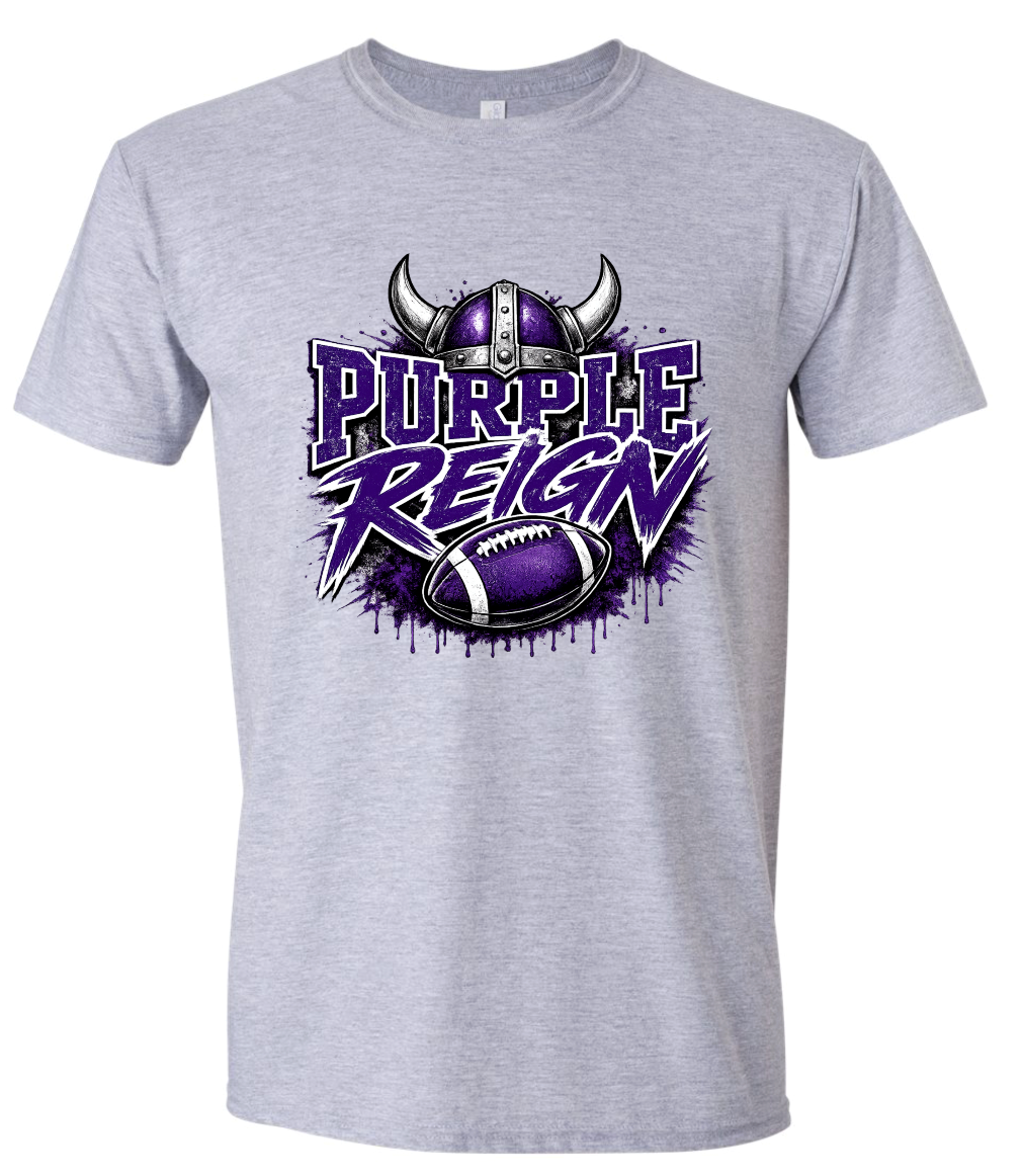T-Shirt - Sport Grey - Reign Purple