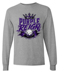 Long Sleeve - Sport Grey - Purple Reign