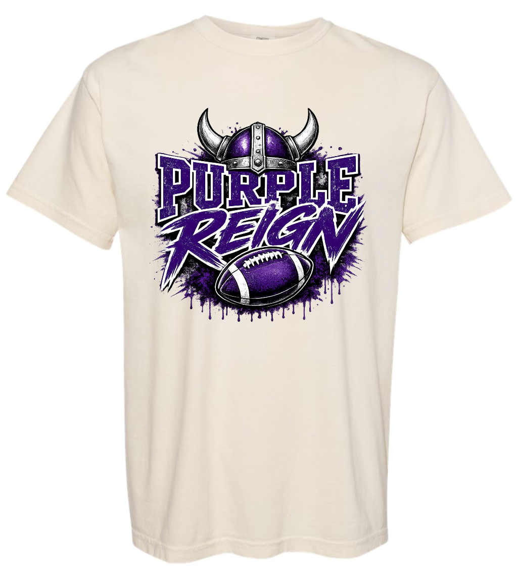 T-Shirt - Ivory - Reign Purple