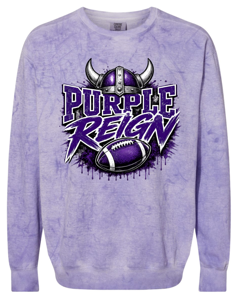Crew Neck - Purple Smoke - Reign Purple
