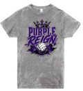 T-Shirt - Silver Acid - Purple Reign