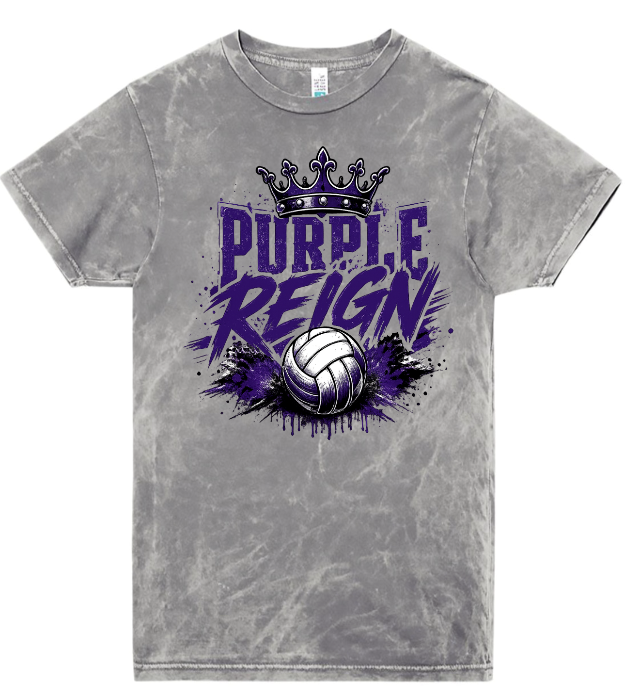 T-Shirt - Silver Acid - Purple Reign