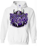 Hoodie - White - Reign Purple