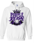 Hoodie - White - Purple Reign