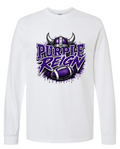 Long Sleeve - White - Reign Purple