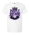 T-Shirt - White - Purple Reign