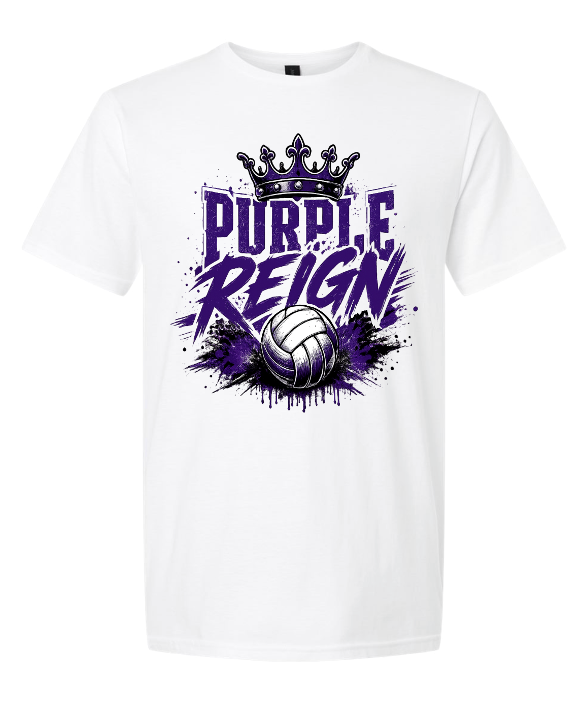 T-Shirt - White - Purple Reign