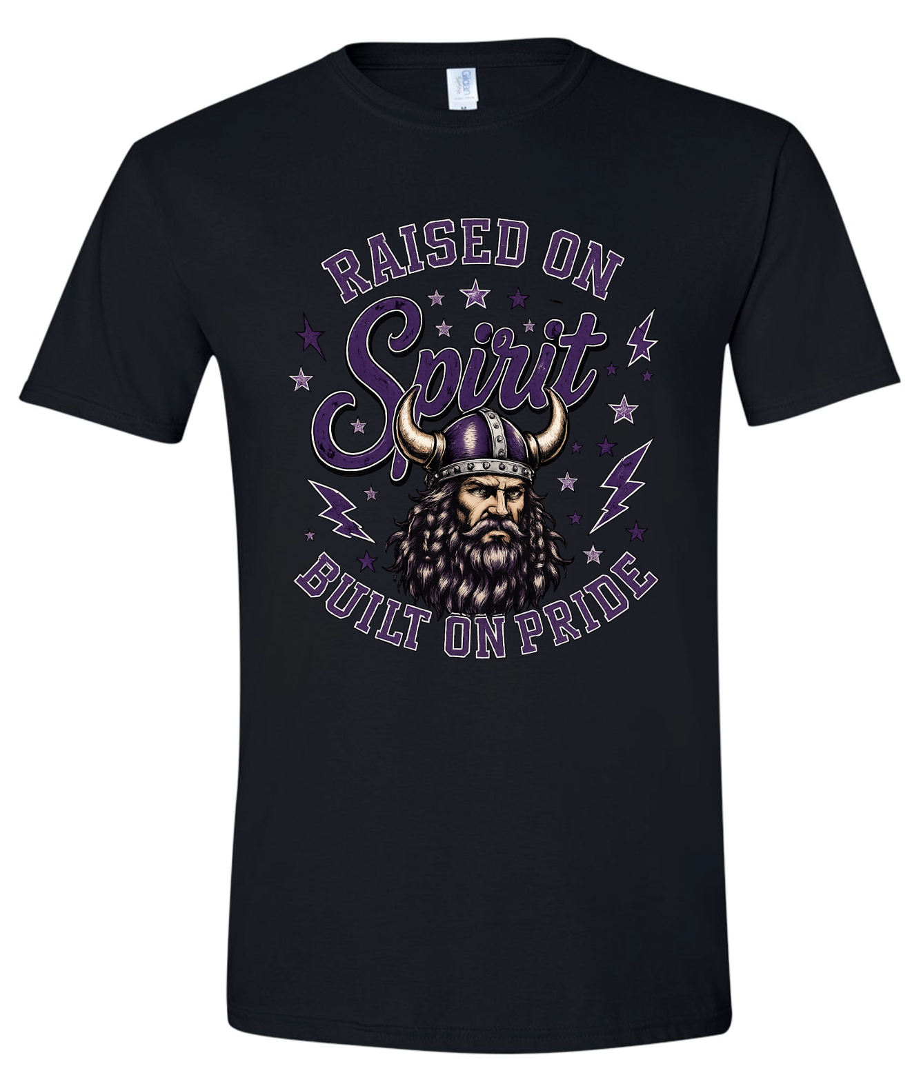 T-Shirt - Black -  Raised On Spirit