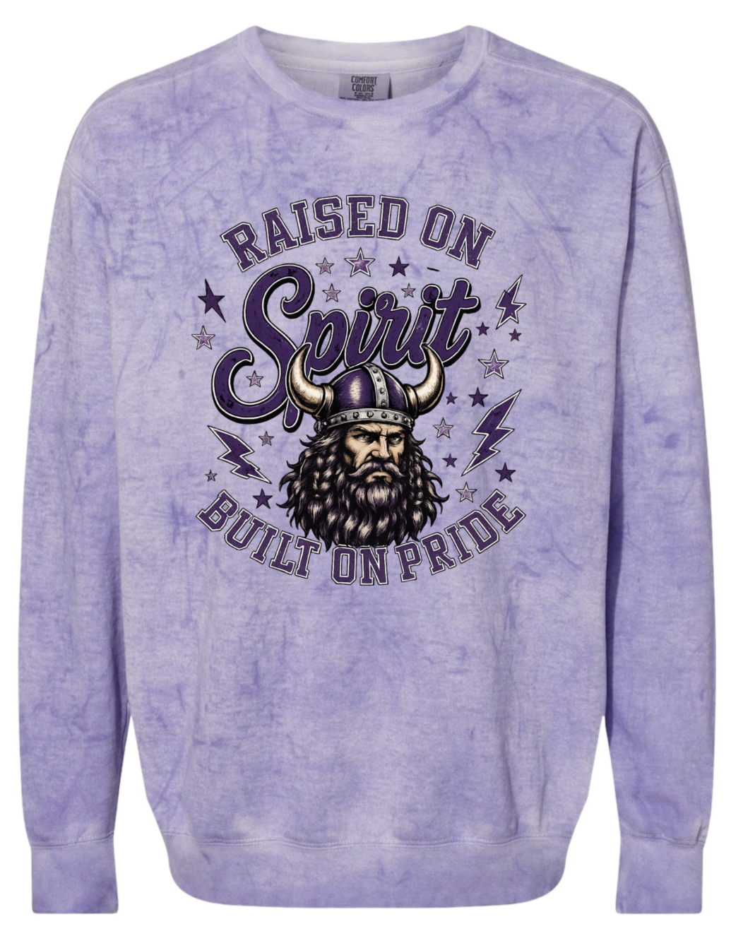 Crew Neck - Purple Smoke - Raised On Spirit