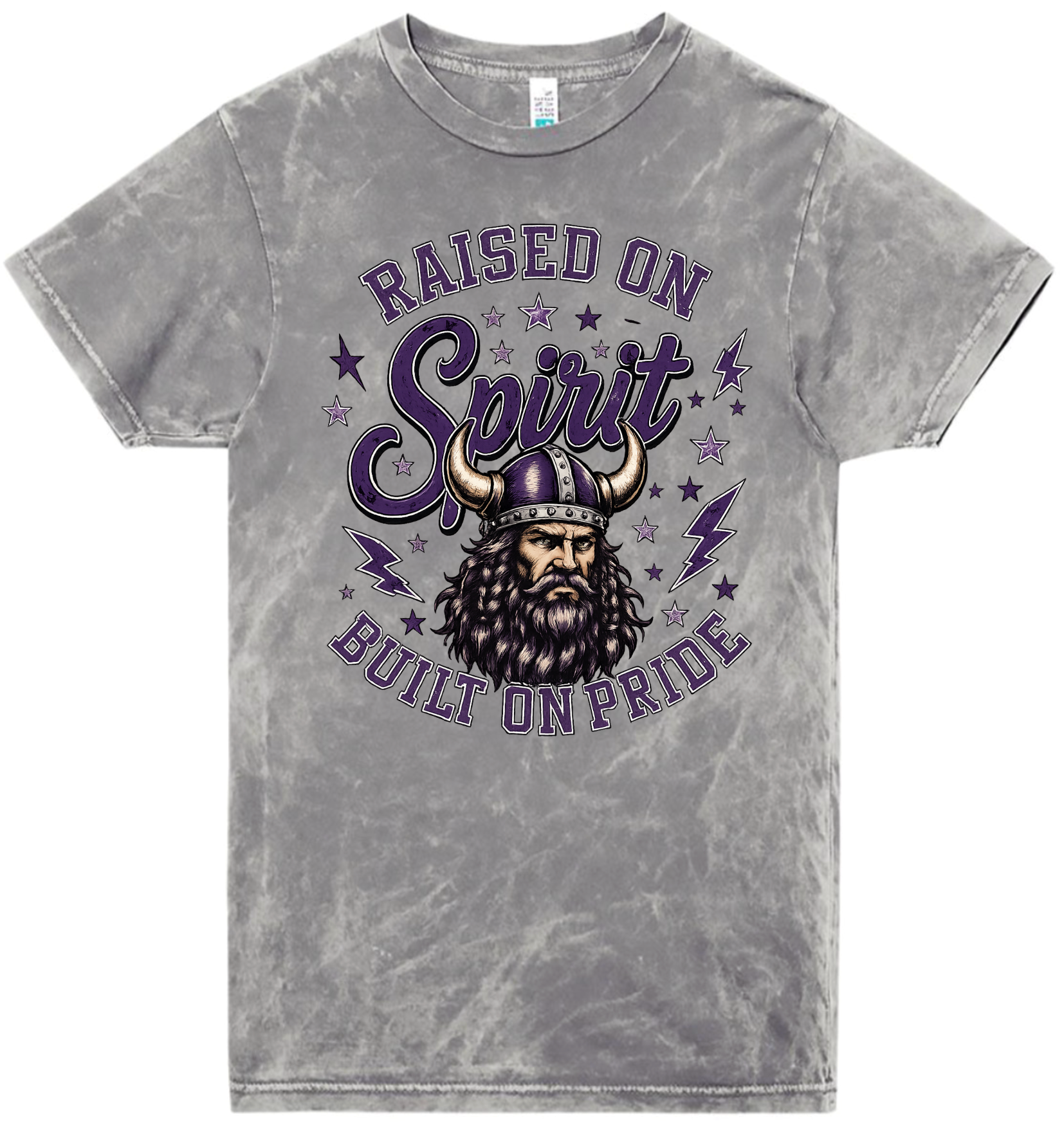 T=Shirt - Silver Acid - Raised On Spirit