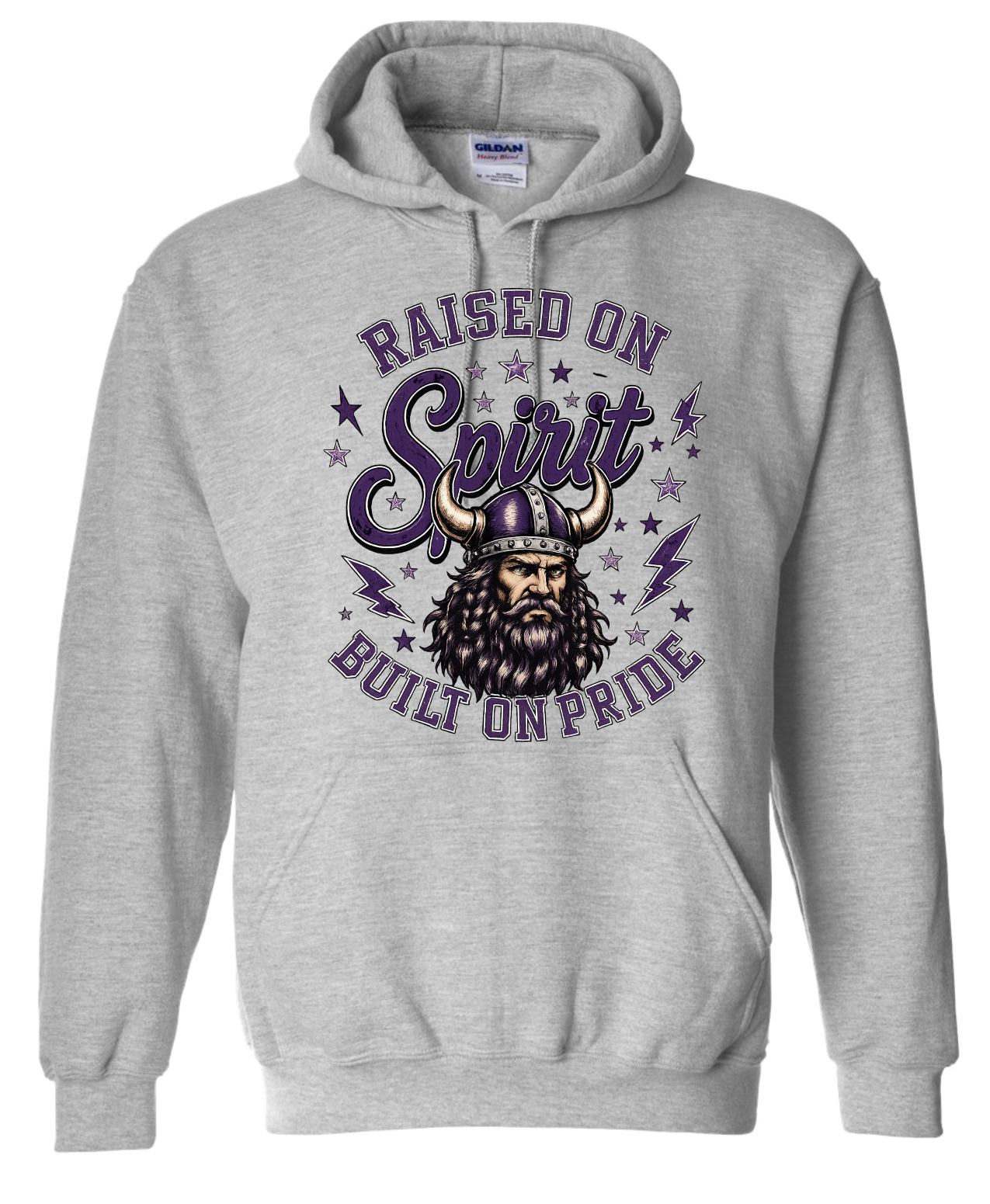 Hoodie - Sport Grey - Raised On Spirit