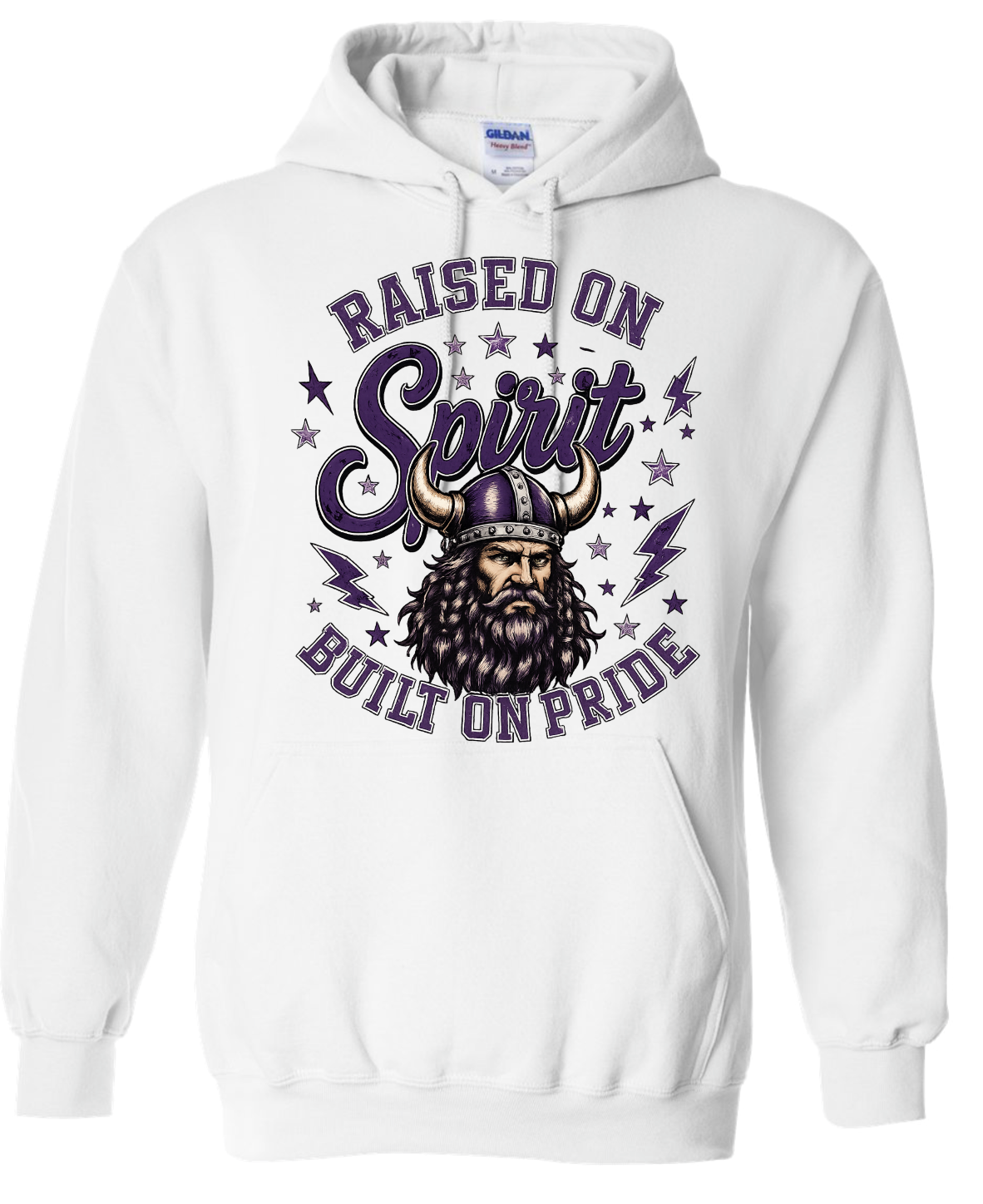 Hoodie - White - Raised On Spirit