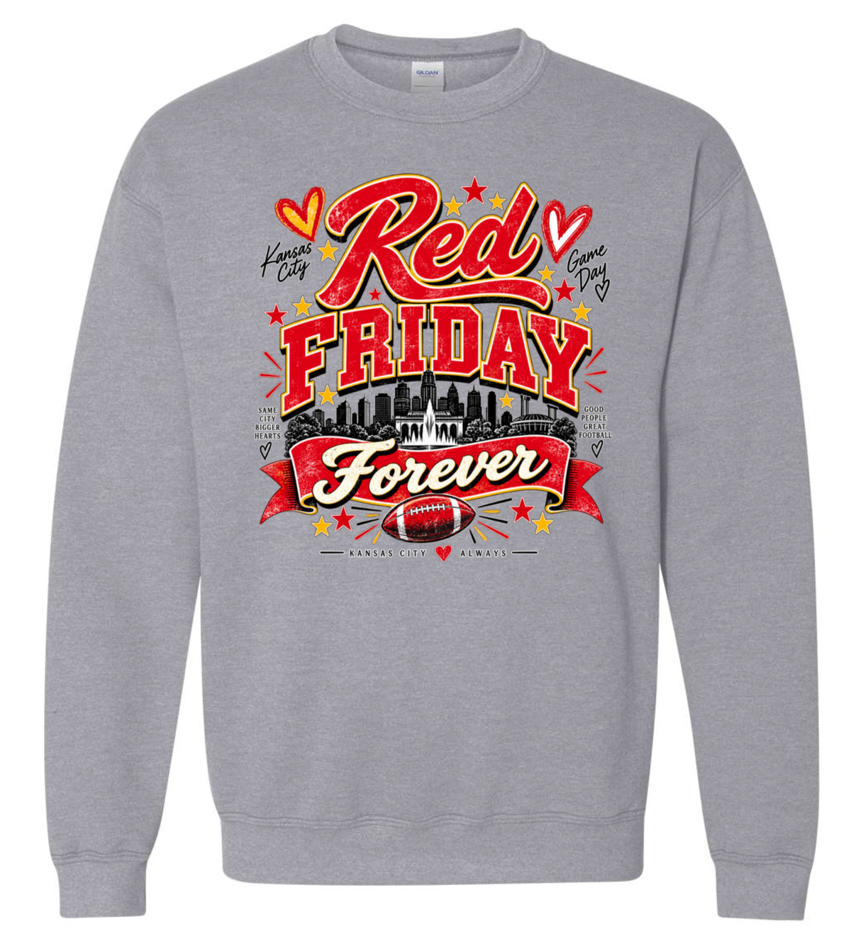 Crew Neck - Sport Grey - Friday Forever