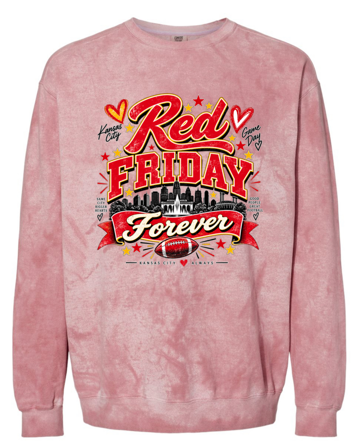 Crew Neck - Red Smoke - Friday Forever