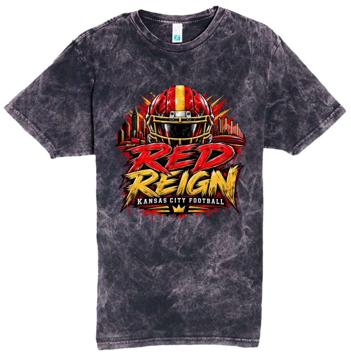 T-Shirt - Black Acid - Red Reign