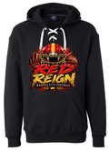 Hoodie lace - Black - Red Reign