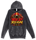 Hoodie - Charcoal Acid - Red Reign