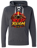 Hoodie lace - Charcoal - Red Reign