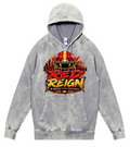 Hoodie - Silver Acid - Red Reign