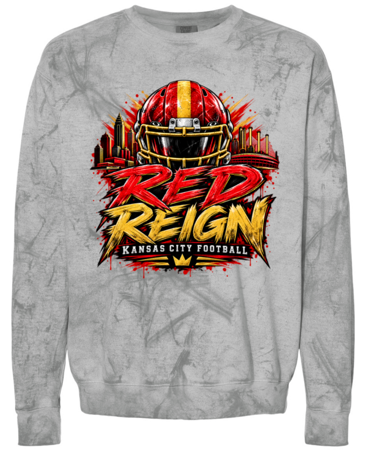 Crew Neck - Smoke - Red Reign