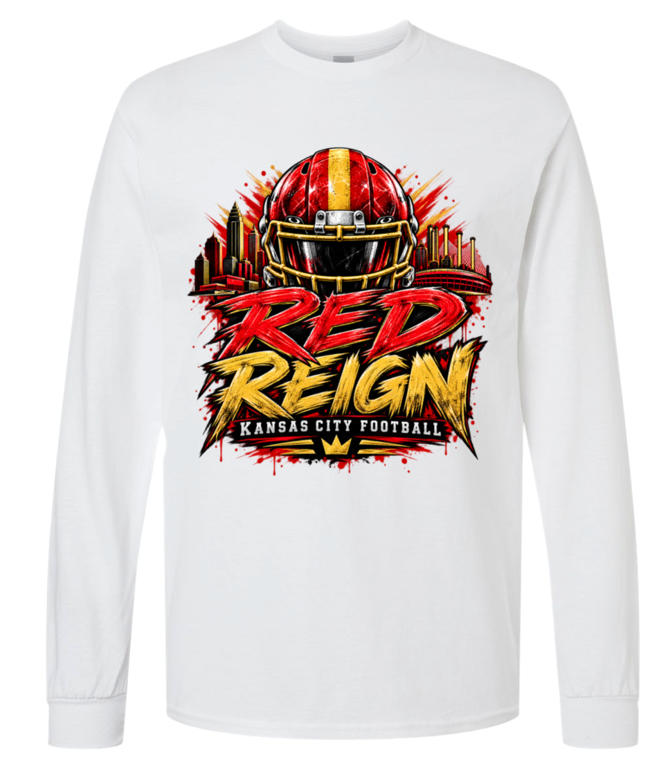 Long Sleeve - White - Red Reign