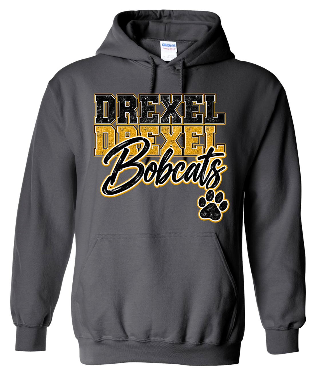 Hoodie - Charcoal - Paw Repeat