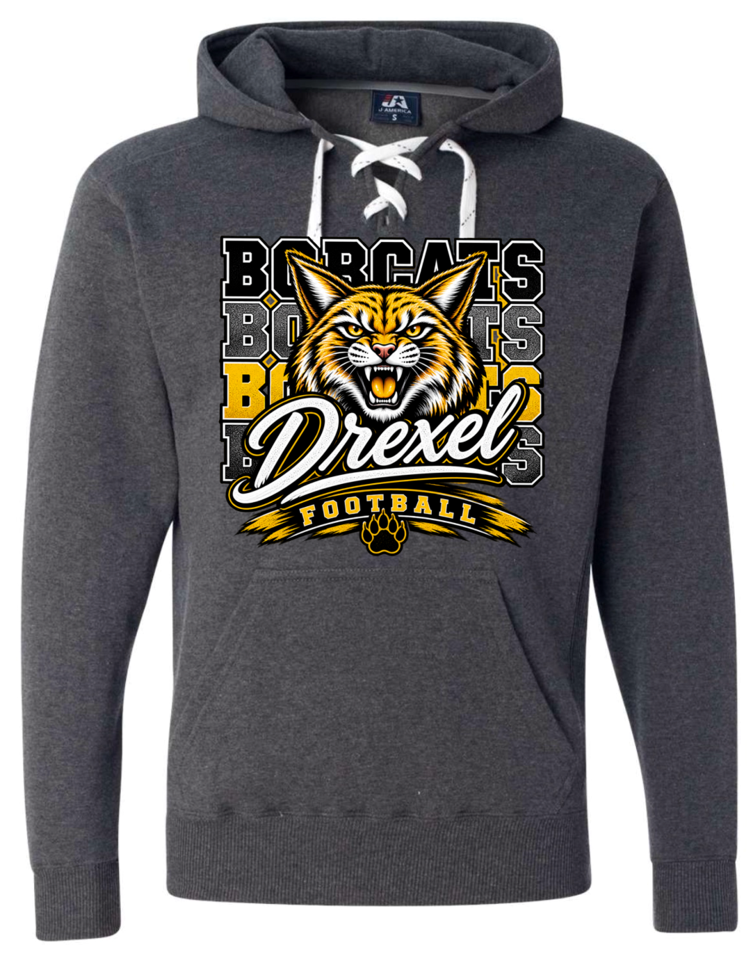 Hoodie lace - Charcoal - Repeat