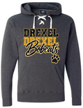 Hoodie lace - Charcoal - Paw Repeat