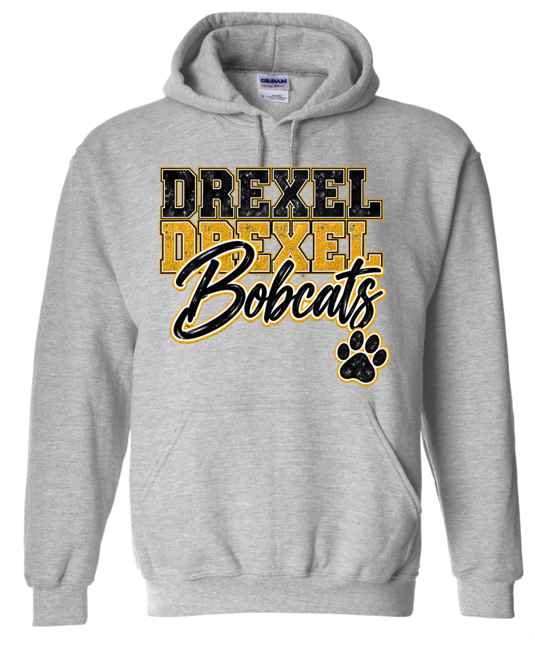 Hoodie - Sport Grey - Paw Repeat