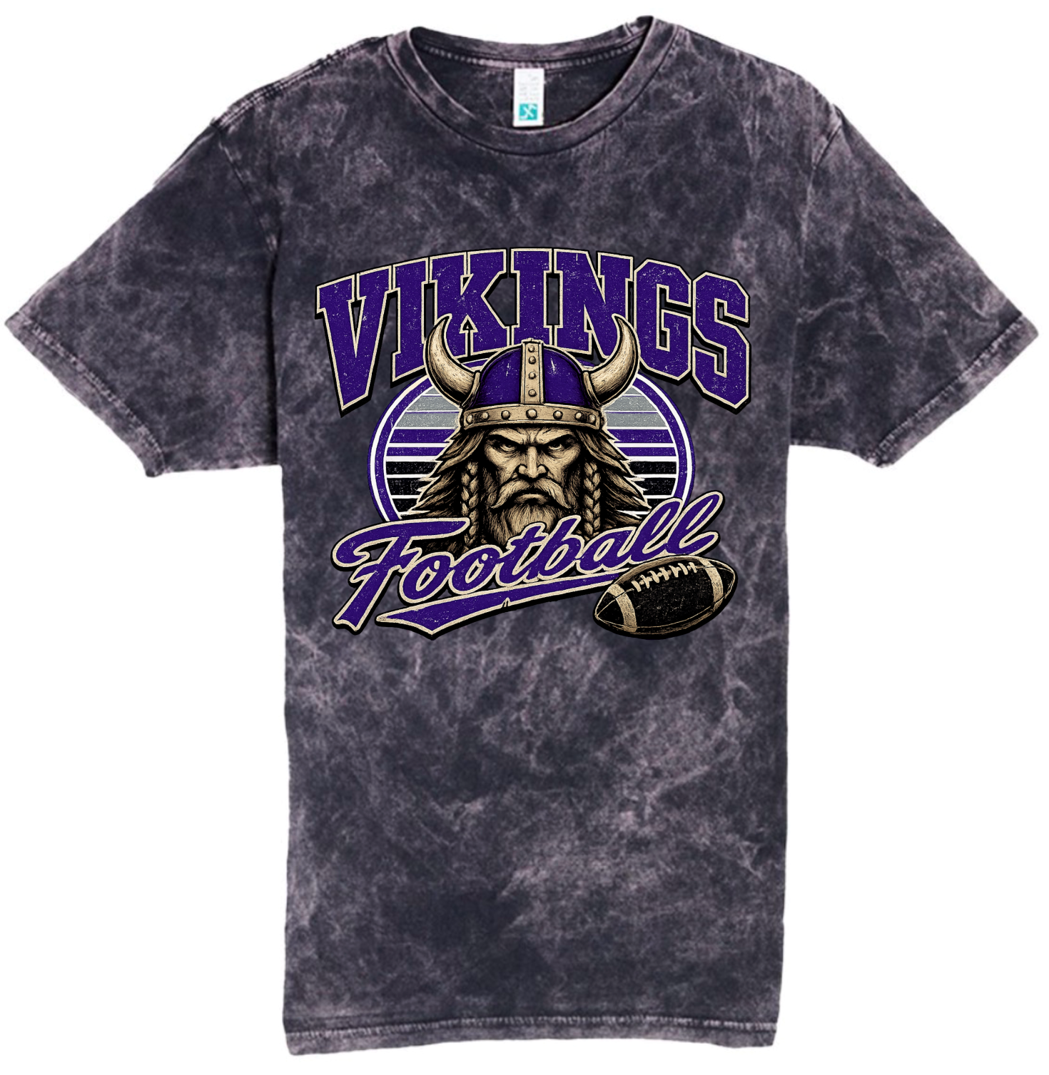T-Shirt - Black Acid - Viking Retro