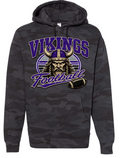 Hoodie - Black - Viking Retro