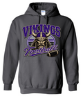Hoodie - Charcoal - Viking Retro