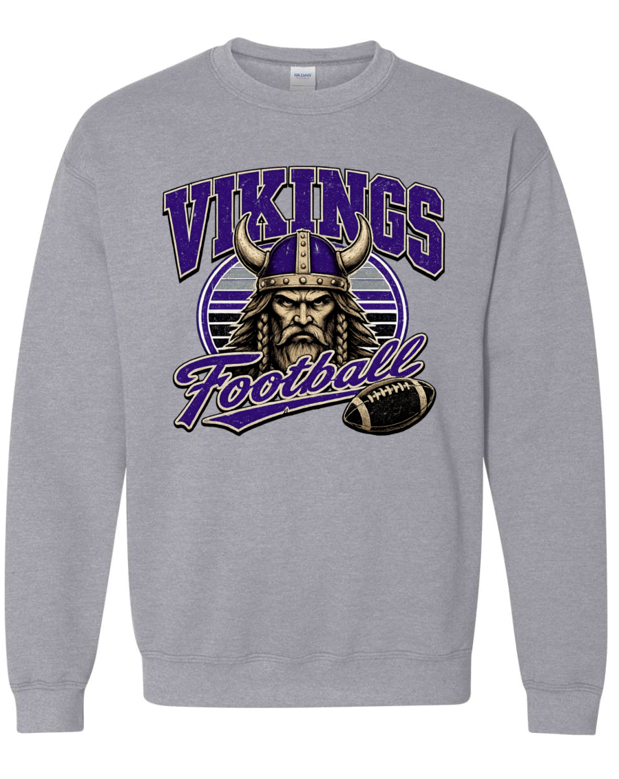 Crew Neck - Sport Grey - Viking Retro