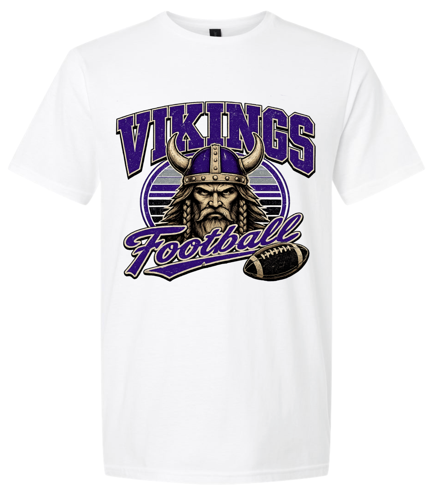 T-Shirt - White - Viking Retro