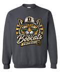 Crew Neck - Charcoal - Retro Cat