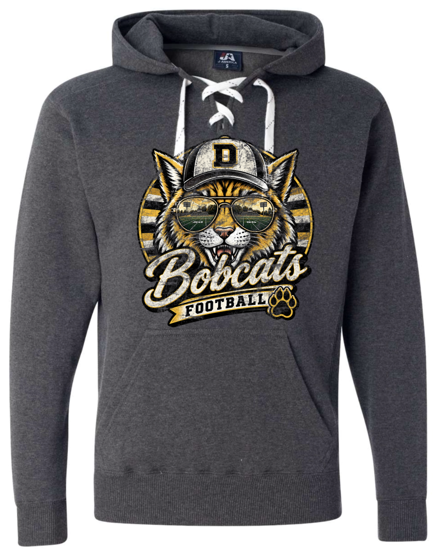 Hoodie - Charcoal - Retro Cat