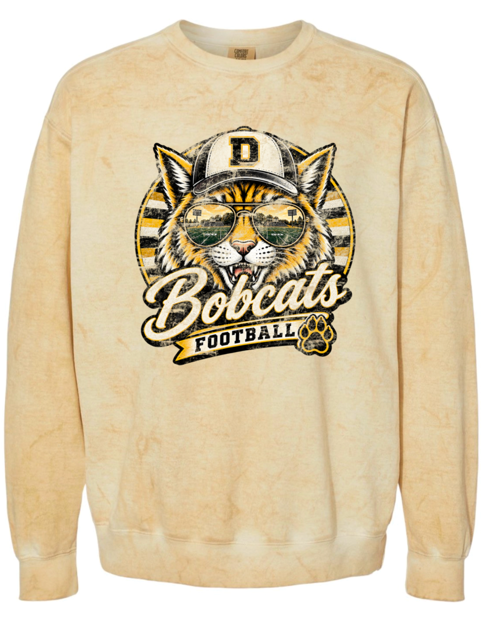 Crew Neck - Gold Smoke - Retro Cat