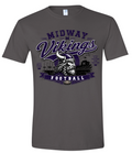 T-Shirt - Charcoal -  Retro Field