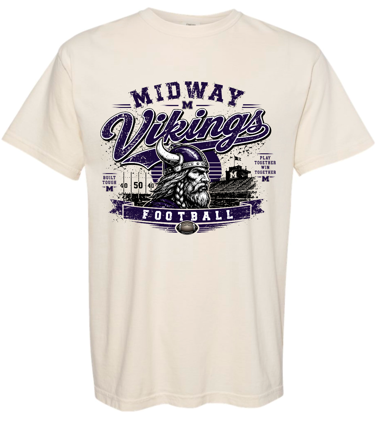 T-Shirt - Ivory -  Retro Field