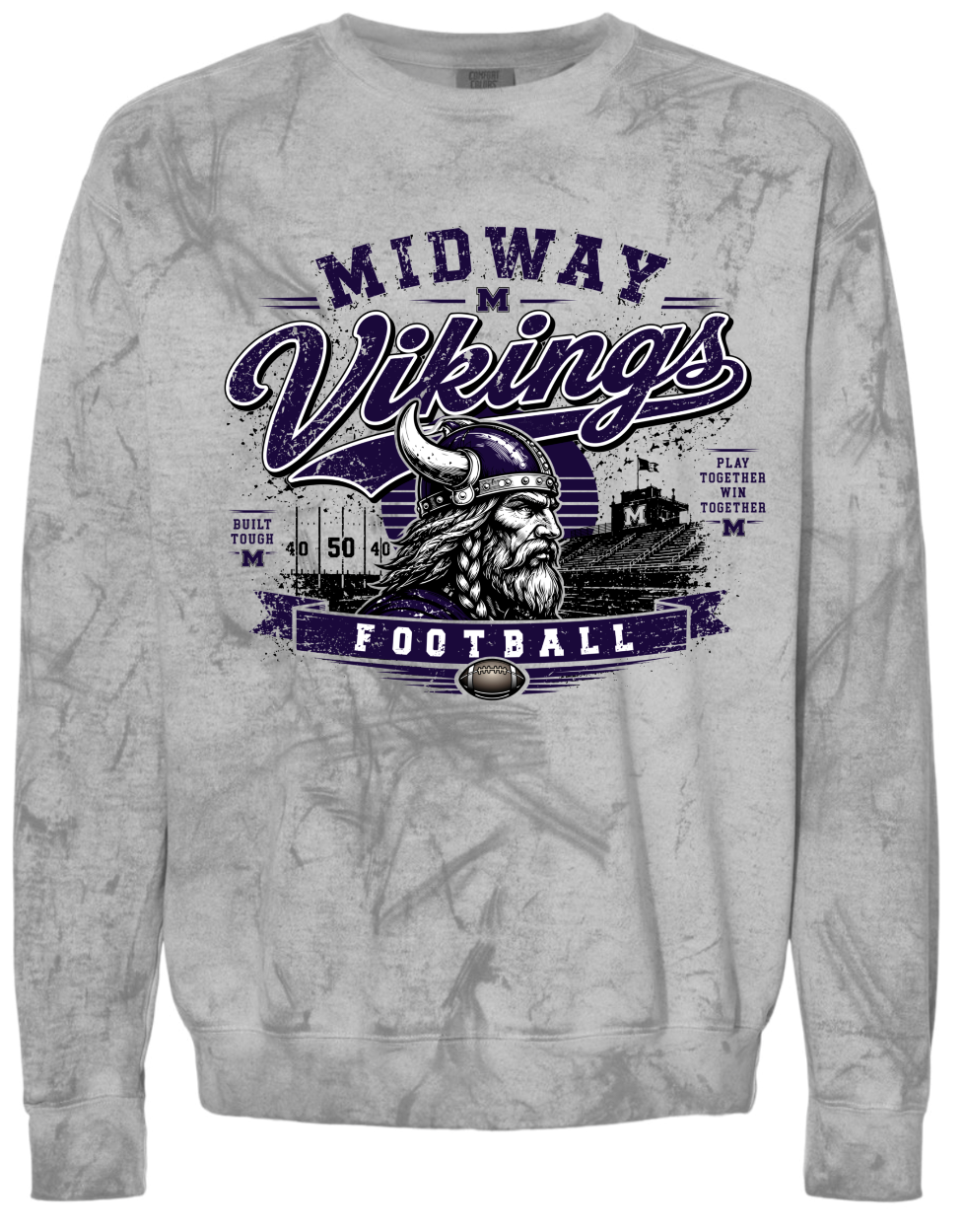 Crew Neck - Sport Grey - Retro Field