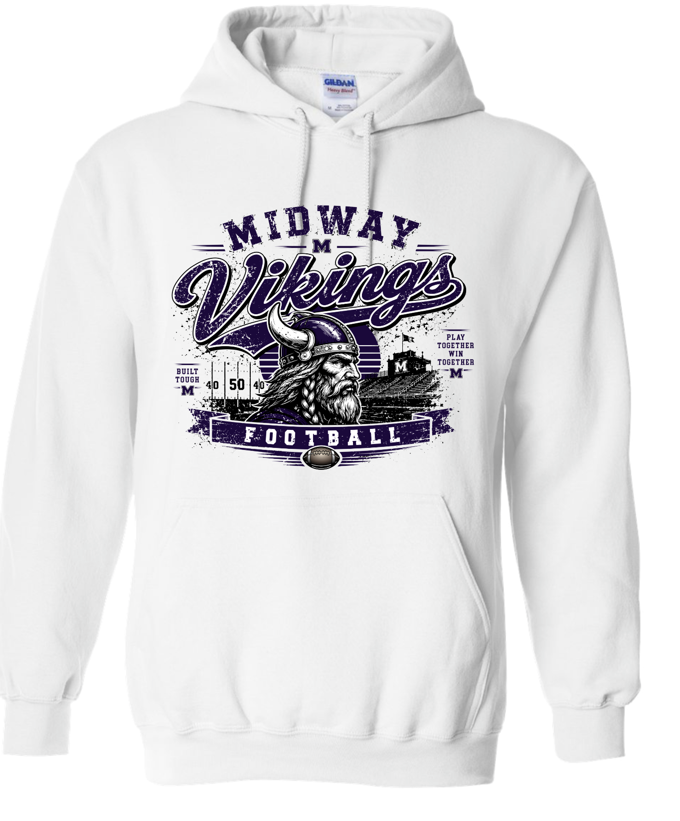 Hoodie - White - Retro Field