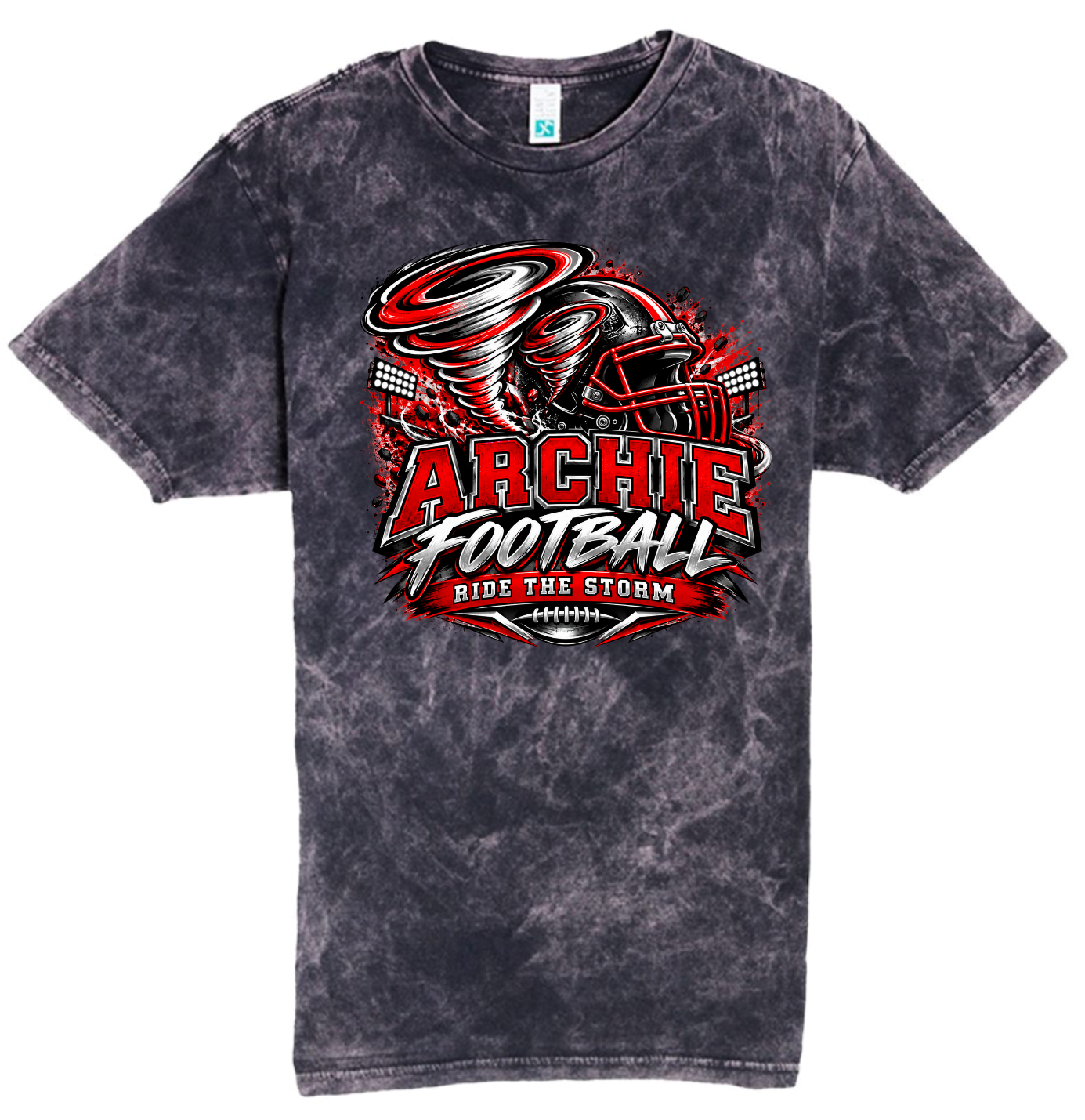 T-Shirt - Black Acid - Ride The Storm