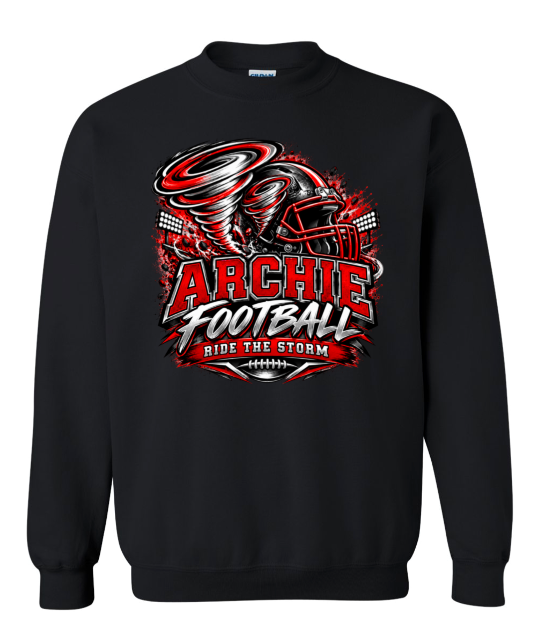 Crew Neck - Black - Ride The Storm