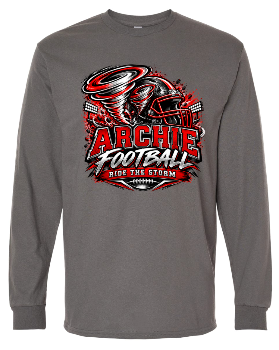 Long Sleeve - Charcoal - Ride The Storm