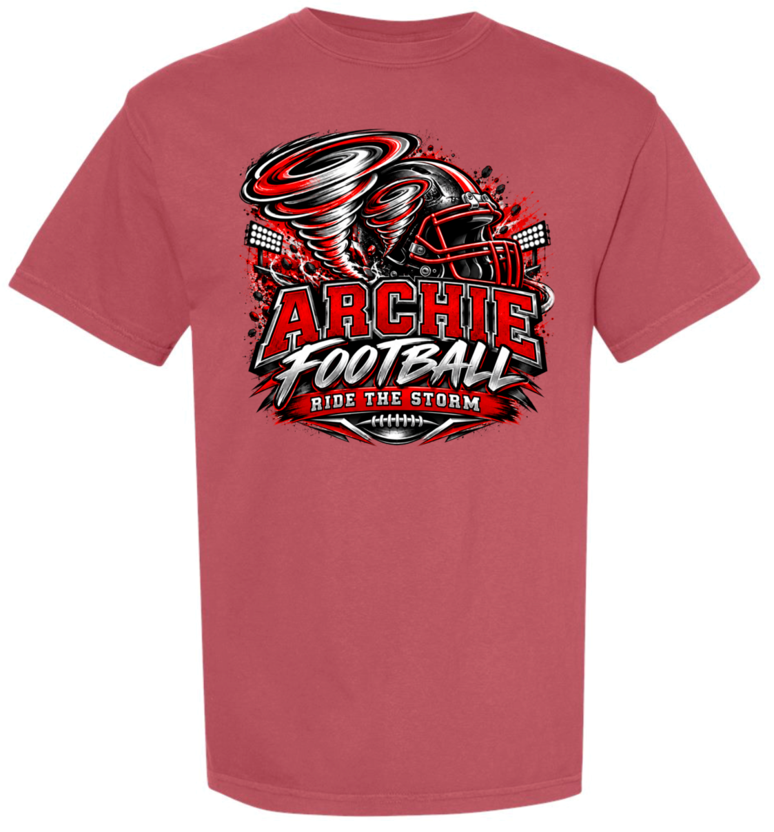 T-Shirt - Crimson - Ride The Storm